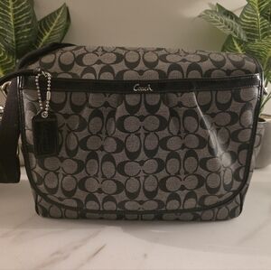 Coach Black and Gray Tote Bag